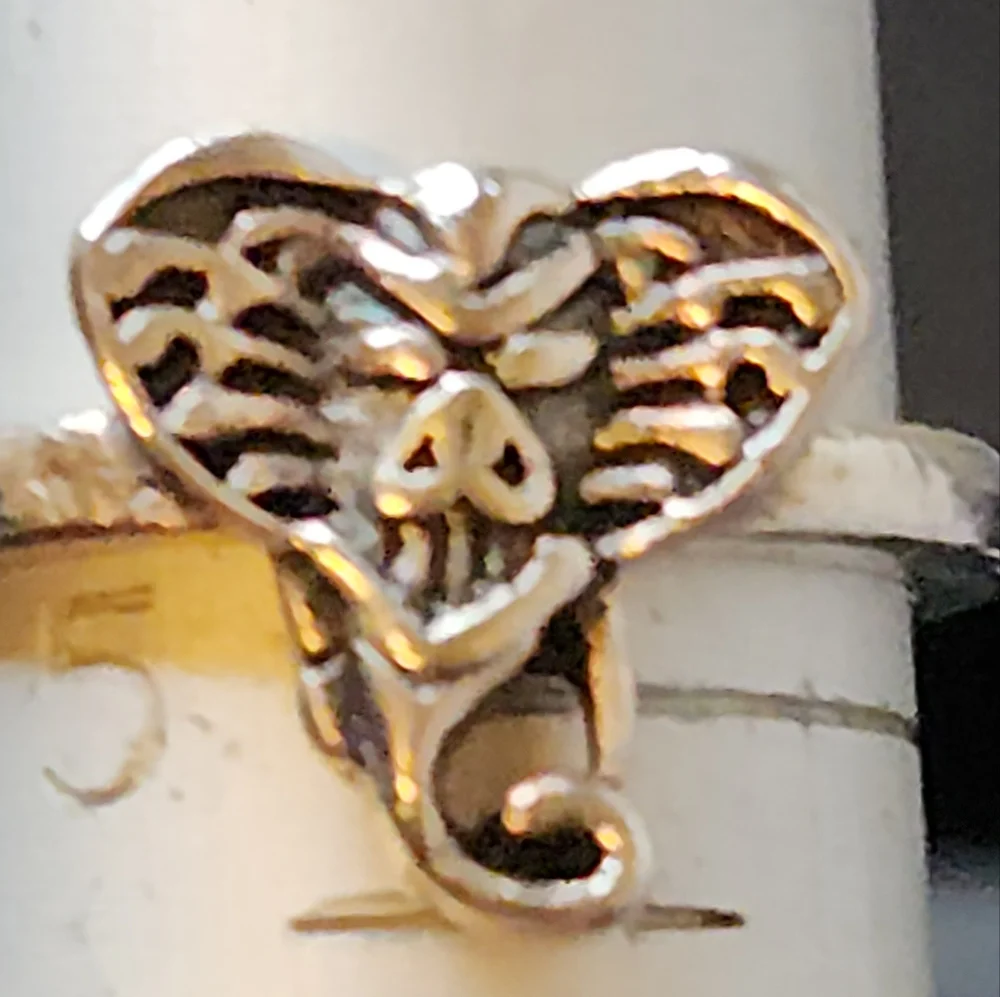 Silver VIPER Ring Size 5 - Picture 2 of 3